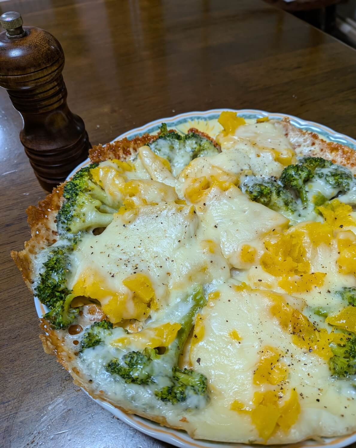 写真：ブロッコリーとかぼちゃのチーズ焼き